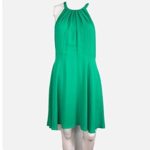 3/$30 bundle 🎉 GREEN Express Women's Fit & Flare High Neck Cocktail Dress